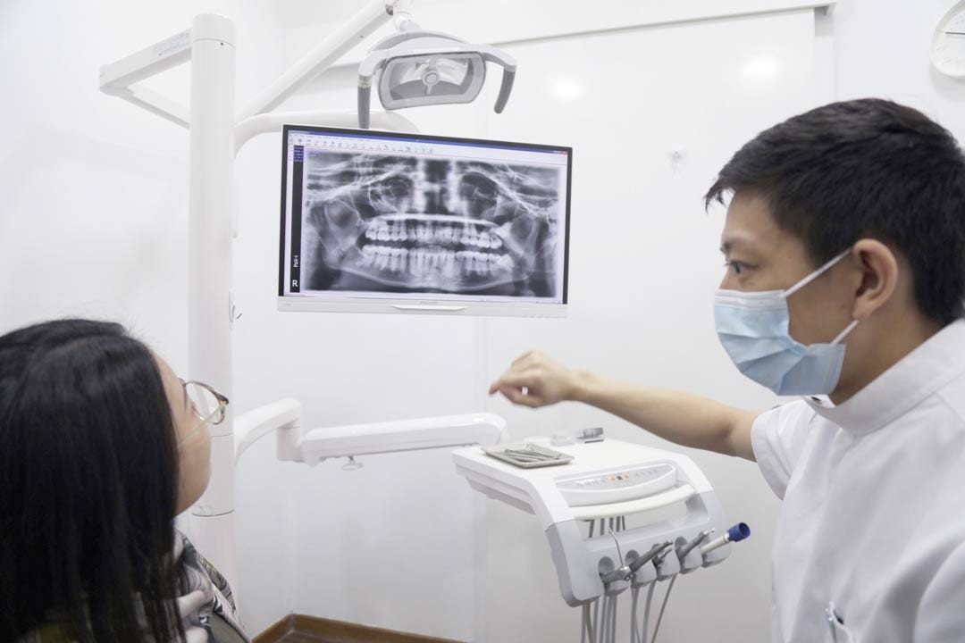 dental xrays on a patient